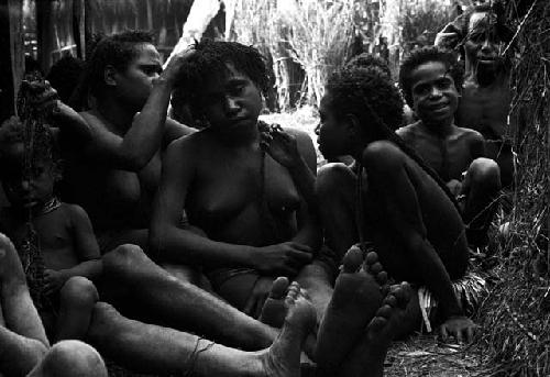 Women's group seated in the sili