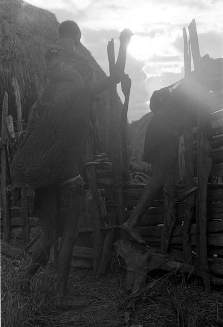 Women leaving the sili of Haliole in Abulupak