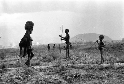 Woman crosses the front on the salt trail