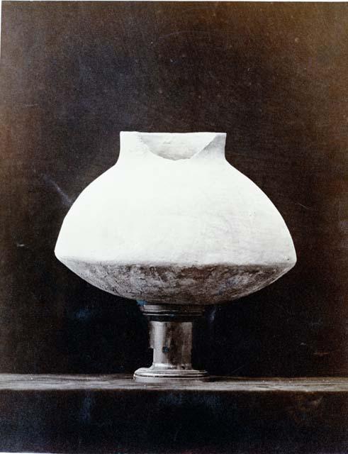 Funeral urn, half size, found at Camp McDowell