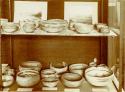 Pottery on display, Hemenway exhibit, Columbian Historical Exposition, Madrid 1892