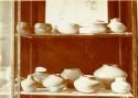 Pottery on display, Hemenway exhibit, Columbian Historical Exposition, Madrid 1892
