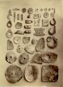 Number of shell ornaments - various shapes