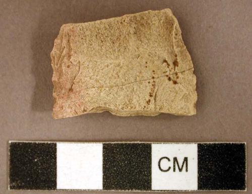 Chipped stone, biface fragment