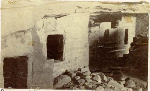 Passageway between 2 rooms back under cliff