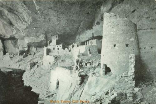 Ruin of Cliff Palace, the watch tower