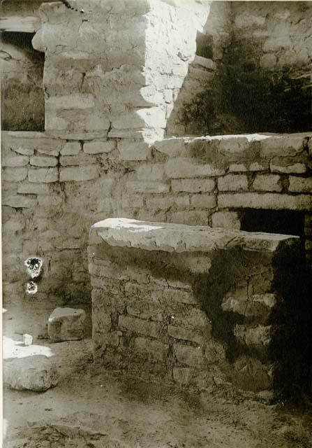 Deflector in kiva of Cliff Palace ruins