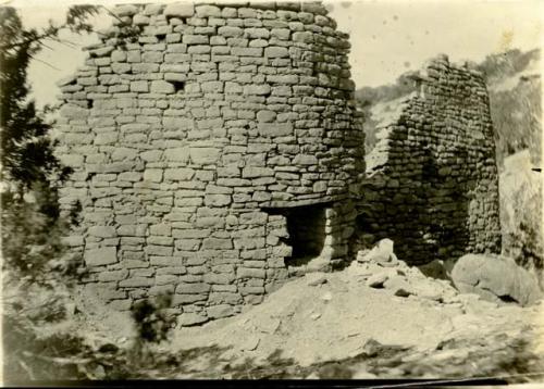 North face of "Fewkes Tower," near head of Yellow Jacket Canyon