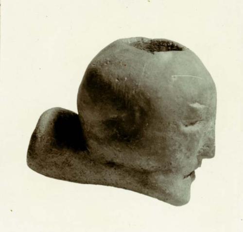 Effigy stone, ex. Coll. Norris L. Bull, Hartford