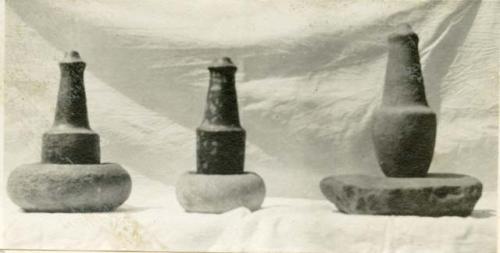 Mortars and pestles from the Smith collection of Nez Perce objects