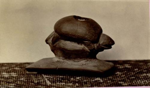 Effigy pipe from a mound in Rock Island Co. Ills.