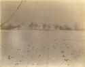 Mound on Powell farm, 1 mile west of Cahokia mound, during a snow storm