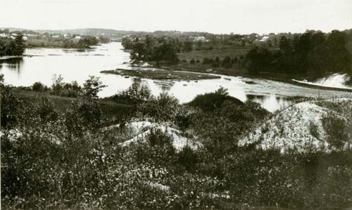 Looking Northwest. Peninsula Mound in middle distance.