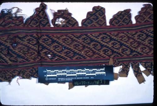 Border, slit tapestry