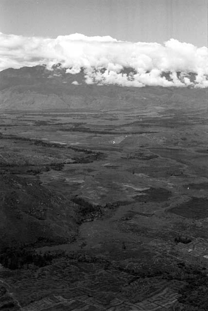 View towards the southwest; Tukumba and Homoak in lower left; mts. to the west