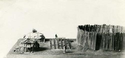 Model of Massachusetts Indian Villages, by C.C. Willoughby