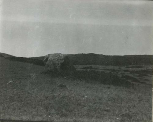 Ancient Mound. Cemetery near brick yard.