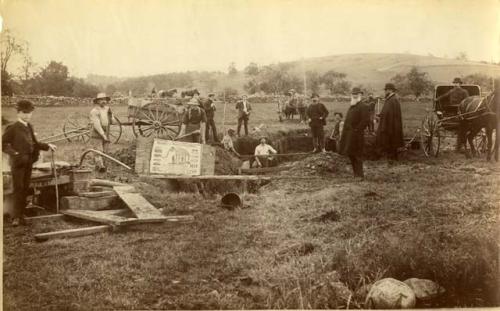 Excavation on Maynard farm