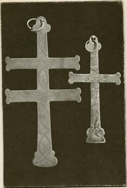 Two silver crosses