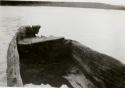 Dugout canoe at Bearcamp Lake