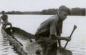 Dugout canoe at Bearcamp Lake