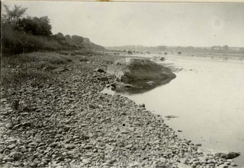 Pennsylvania shore of River looking North East up stream just above Calhoun St