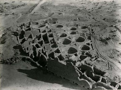 Excavating east side of Pueblo Bonito