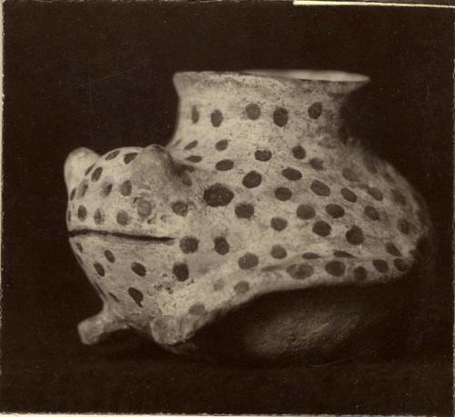 Frog vase found at Pueblo Bonito