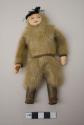 Male doll in seal fur outfit