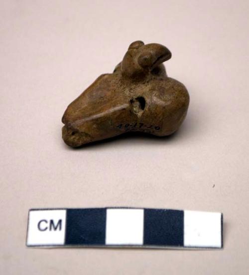 Clay whistle in form of bird