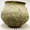 Large plain pottery jar