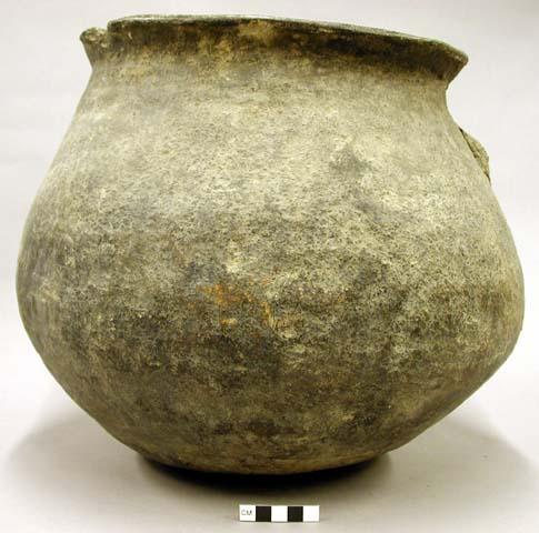 Large plain pottery jar