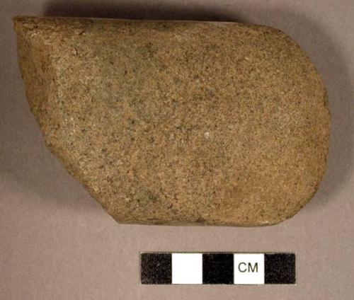 Ground stone, edged tool fragment