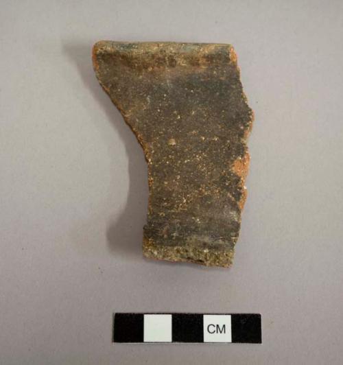 Rim sherd. Brown ware