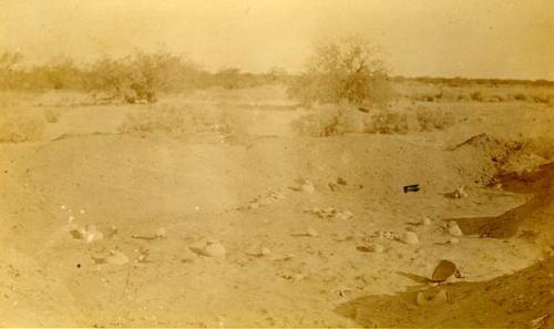 Ruin XXI-showing urns and accompanying vessels