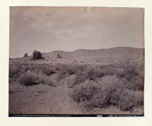 Ruins of an Indian Pueblo and Spanish Mission, near Zuni