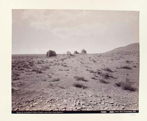 Ruins of an ancient Zuni Pueblo near Zuni, New Mexico