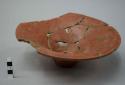 Restored bowl with flaring rim - red polished ware (Class D)