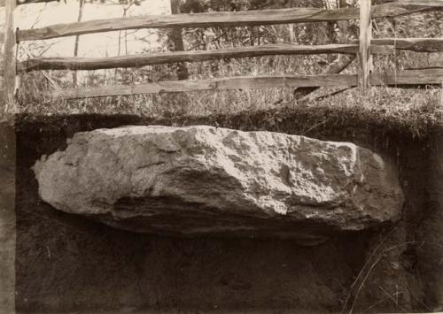 Boulder in clay just above Darley's bridge