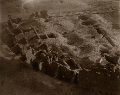 Pueblo Bonito, with unexcavated sections