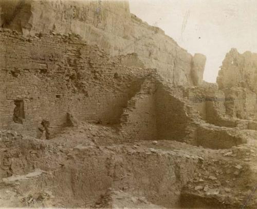 View of interior Pueblo structures