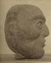 Profile view of stone head