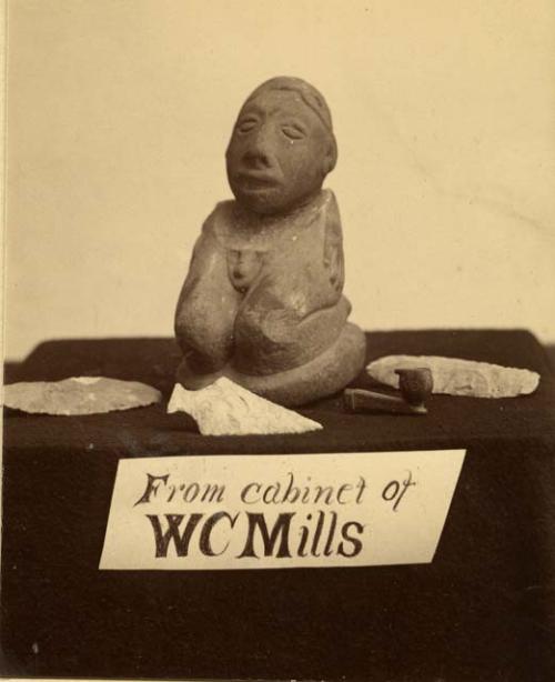 Female effigy figurine from cabinet of W. C. Mills