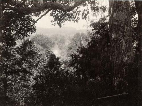 View with creek from Fort Hill.