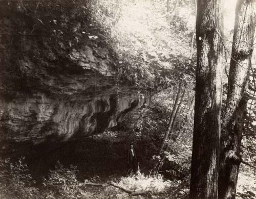 In the creek below Fort Hill.