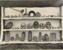 Mimbres pottery and cave artifacts collected by R. C. Eisele of Silver City
