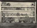 Mimbres pottery and cave artifacts collected by R.C. Eisele of Silver City