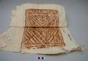 Siapo bark cloth, rough first rubbing, untrimmed edges