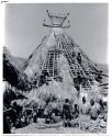 Thatching roof of a large lineage house.