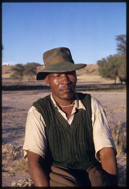 Metsapha from Hukuntsi, guide for the expedition, portrait
